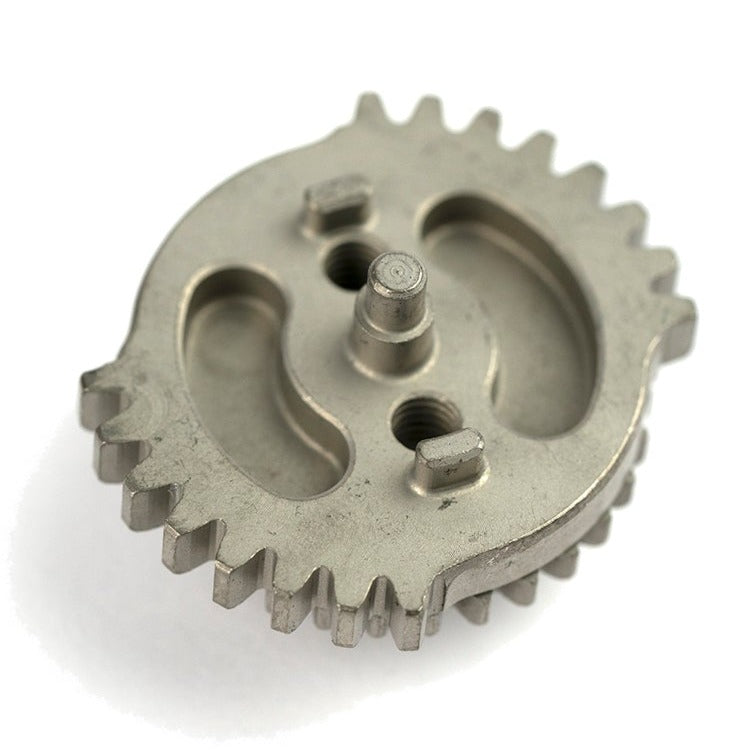 siegetek 8 tooth dual sector gear for airsoft cnc chromoly steel