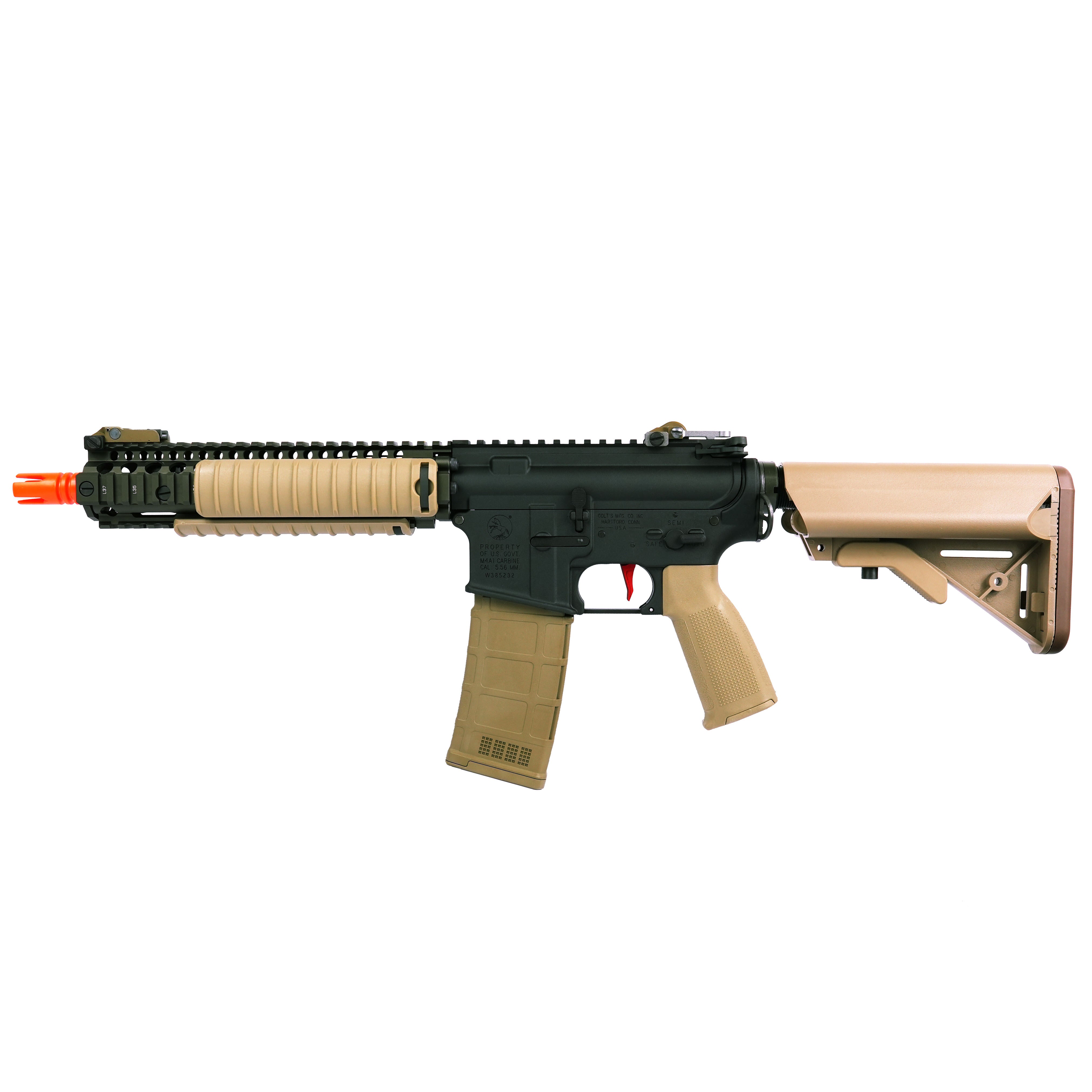 paragon spec mk18 upgraded airsoft gun AEG in FDE